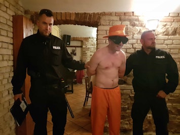 Sofia Stag Arrest Prank